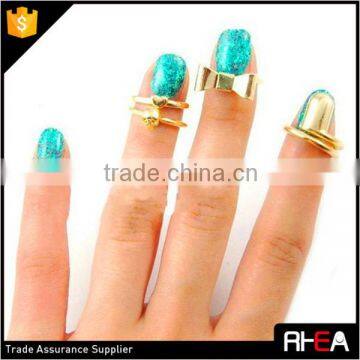 Fashion Jewelry Gold Nail Rings,Nail Art Ring,Finger Nail Rings