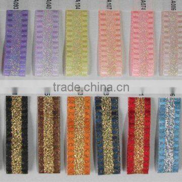 Colorful Glitter Metallic Ribbons