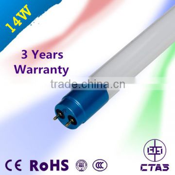 3 years warranty aluminum and glass led tube 14W 900mm 1400lm led glass tube