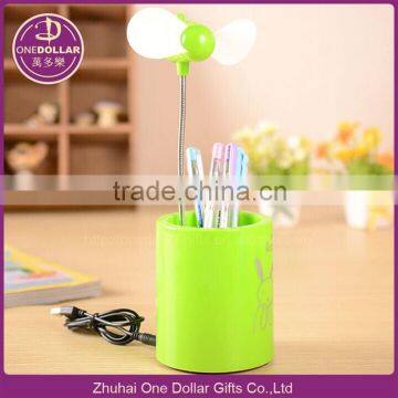 notebook, PC USB fan with pen holder