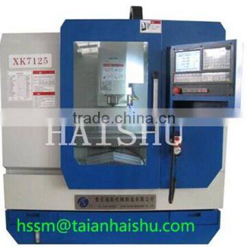 4 axis XK7125 cnc milling machine center with speed spindle