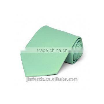 2016 Hot Selling Solid Green Colored Plain Blank Silk Tie for Men photo-5