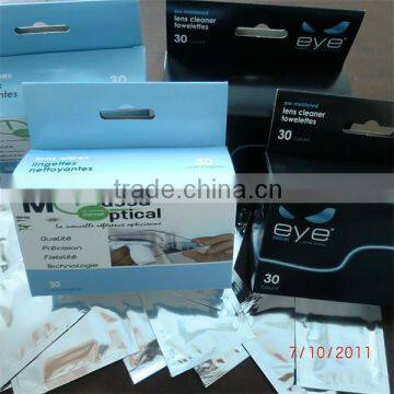SCREEN CLEANER, EYEGLASSES CLEANING WET WIPES