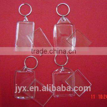 High quality Clear Acrylic Keychains Wholesale/keychains to put photos/OEM keychains