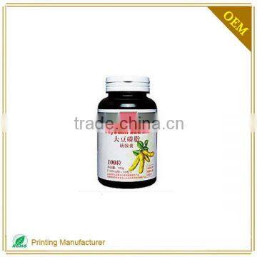 Waterproof Nutritious Private Custom Vitamin Bottle Labels Manufacturer