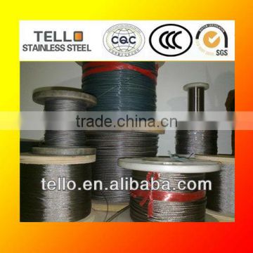 0.36mm flexible fine stainless steel ss wire rope