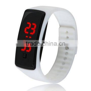 Sports Style Unisex Silicone Led Light Wristwatch Electronic Watch photo-4