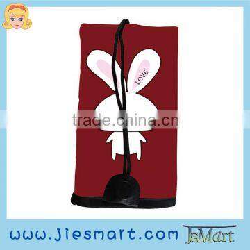 JSMART microfiber key purse sublimation printed key bag