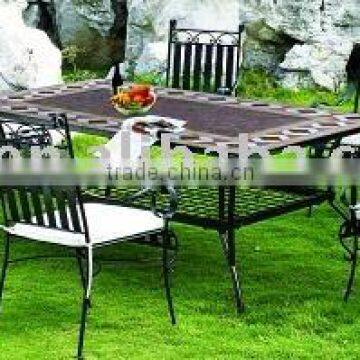 metal morden outdoor mosaic garden furniture table and chair