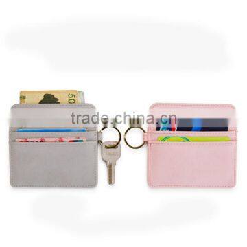 Girl Lovely Cat Card Hoder With Key Ring