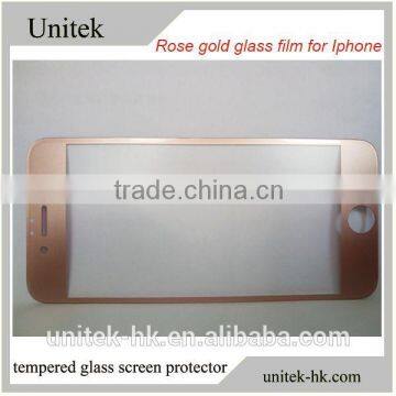 Asahi Tempered Glass Screen Protector Rose Gold Color Screen Protector Tempered Glass for Iphone
