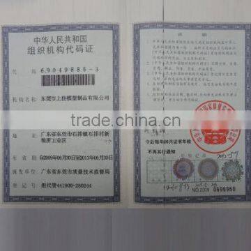 Organization Code Certificate