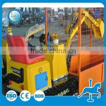 Amusement Park Kids Excavator Ride!!! Fairground Equipment Kids Mini Excavator for Sale photo-2