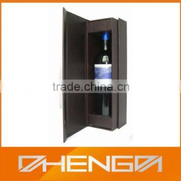 Best Sell Factory Custom Made Deluxe Stand Leather Double Wine Box (ZDS-F358)