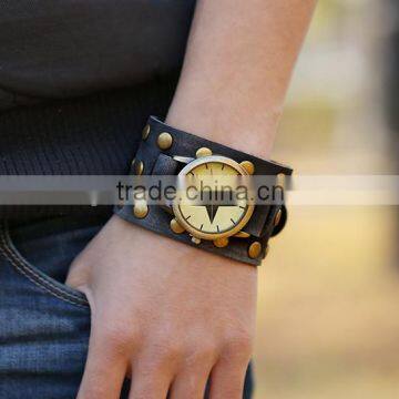 2015 Vintage Handmade Men's Leather Watch Bracelet photo-4