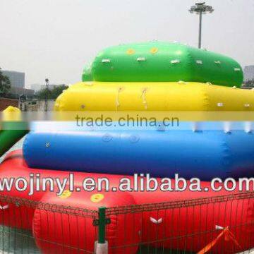 Exciting giant inflatable floating water slide/popular inflatable floating water slide/inflatable floating slides