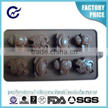 Yuanrong Hot sell silicone chocolate mold animal shaped chocolate mould