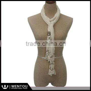 Wholesale fashion jersey scarf jewel