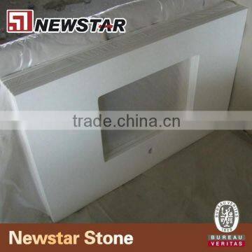 Newstar hotel countertop,pure white quartz vanity top