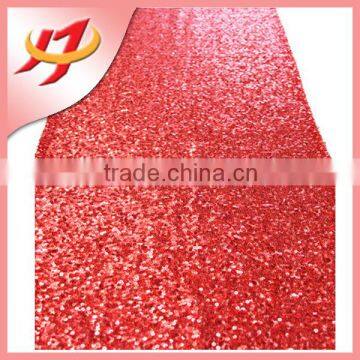 Fancy Luxury Silver Sequin Laser Cut Felt Table Runner for Square Tables photo-5