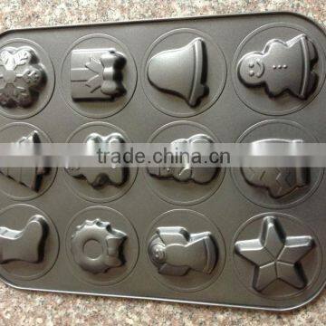 12 Different Christmas Gift Shape Cake Mould,Non-sticking cake mould