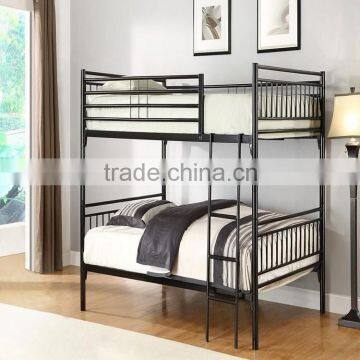 Top Guality lower price factory furniture Metal frame Black bunk beds