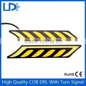 COB Auto Light daytime running light yellow white led interior light universal for cars