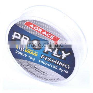 Best factory custom high strength white braided fishing braid line