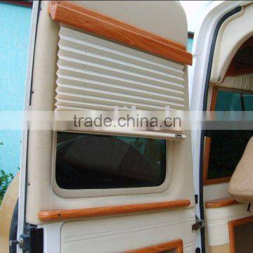 Elegant car furnishing pleated blind