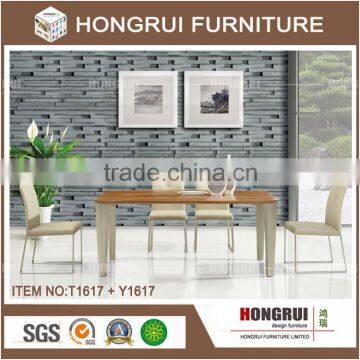 Dining room furniture wood table modern designs 6 seaters dining tables