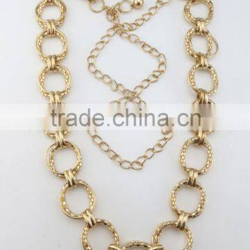 Dazzling gold rings cc necklace