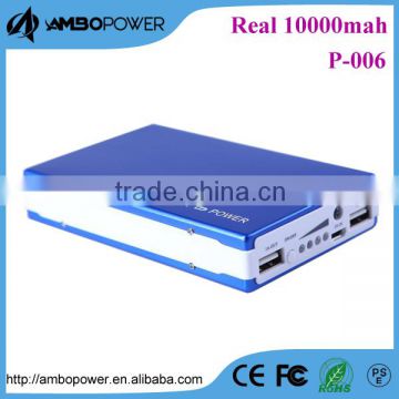 Polymer Battery slim power bank 10000mah home charger