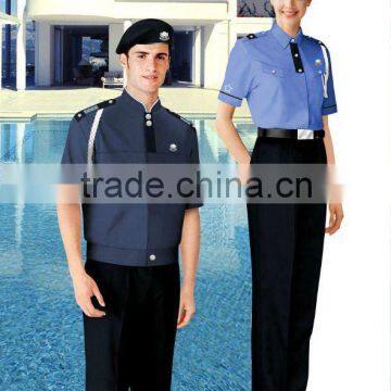 HOT selled polycotton 220gam guard uniform