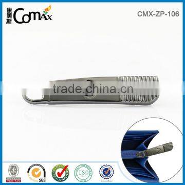 Matt Gunmetal Finishing Metal Zipper Puller for Bag Accessories photo-2