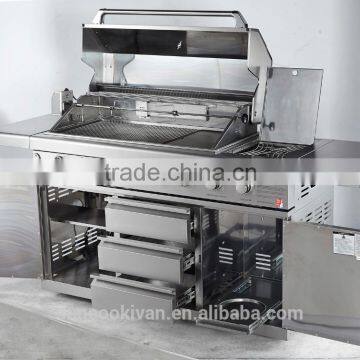 6 Main Burners High End Stainless Steel Barbecue Gas Grill photo-6