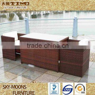 rattan outdoor dining set wicker dining furniture(TC074)