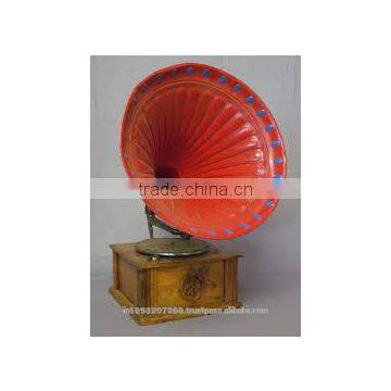 Wooden Antique Look Decorative Gramophone