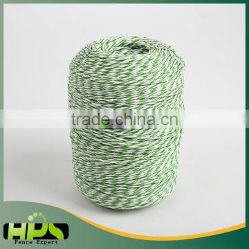 China Manufacturer electric fence PE fence poly rope for farm fence post