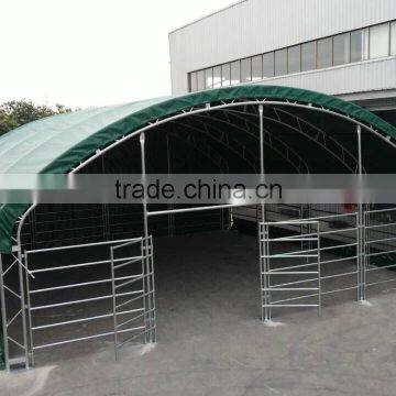 New design doublle trussed livestock shelter cattle tent