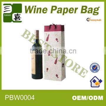 Red wine paper bags used for present, promotion