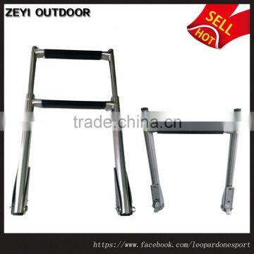 2 Step Stainless Steel Telescoping Marine Boat Yacht Ladder