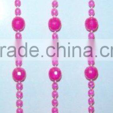 Plastic bead curtain