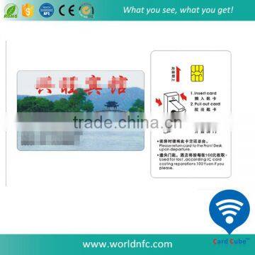 Color Printing SLE5542 Chip Card Door Access Control Contact Card for Hotel