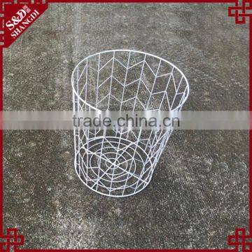 Multi fuction deep metal wire storage basket home goods wire laundry basket