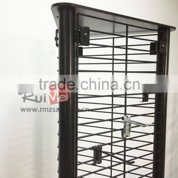 Multi-sides Metal Wire Mesh Display Rack With Hook photo-2