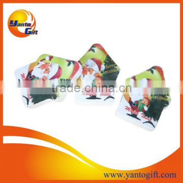 Christmas gift compressed towel for promotion