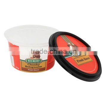 Plastic Sauce Container With IML,Jam Cups With Lid,Custom Logo Jam Tub. photo-3