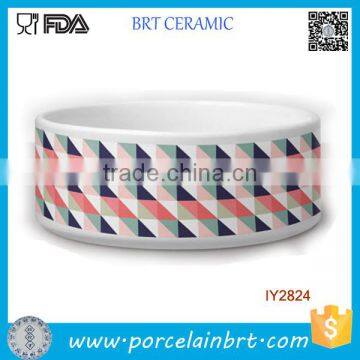 Ceramic Colored Mosaics Bowl Water Bowl Pet Product