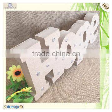 Memorial Day Decorating Mdf Hope Wooden Led Ornament