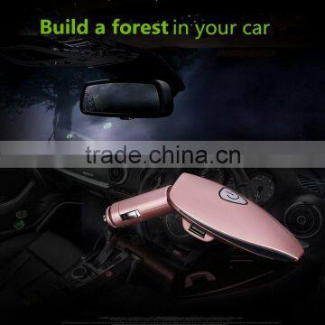 Car Air Purifier Anion Charge Double USB Besides Smoke The Car Gift Aromatherapy Machine Car Oxygen Bar photo-2